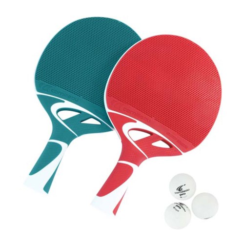 Ping Pong rackets - Tacteo Duo Pack (2 Rackets And 3 Balls) Outside