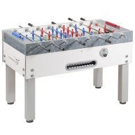 Maracanà White Professional Table Football Table With Outgoing Rods And Coin Mechanism