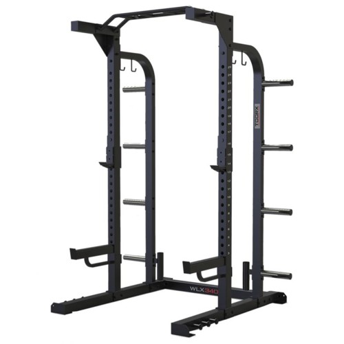 Barbell Rack - Half Rack With 8 Bars For Elastic Bands And Upper Multi-socket Truss
