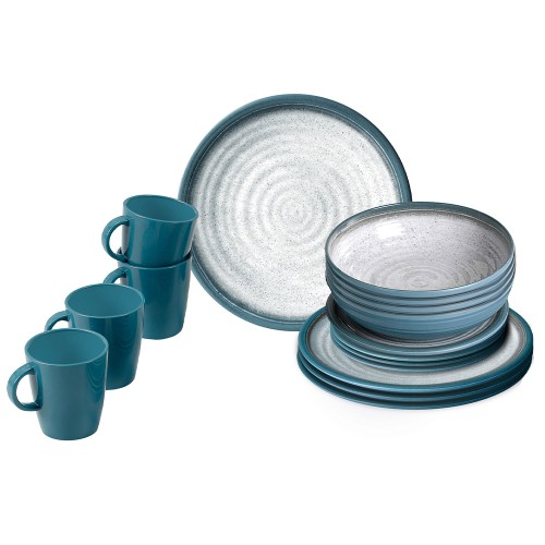 Tableware set - Melamine Dinnerware Set Lunch Box Tuscany 16pcs