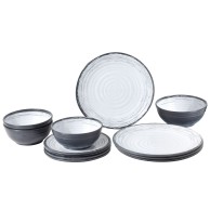 Midday Granada 12-piece Melamine And Mineral Powder Dinnerware Set