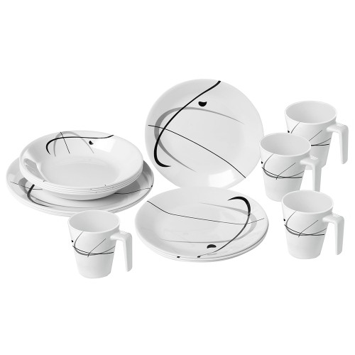 Tableware set - Melamine Dinnerware Set Serenade 16 Pieces