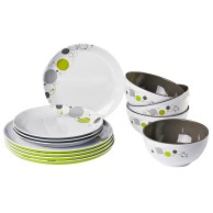 Midday Space Melamine Dinnerware Set 12 Pieces