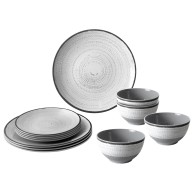 Midday Tivoli 12-piece Melamine Dinnerware Set