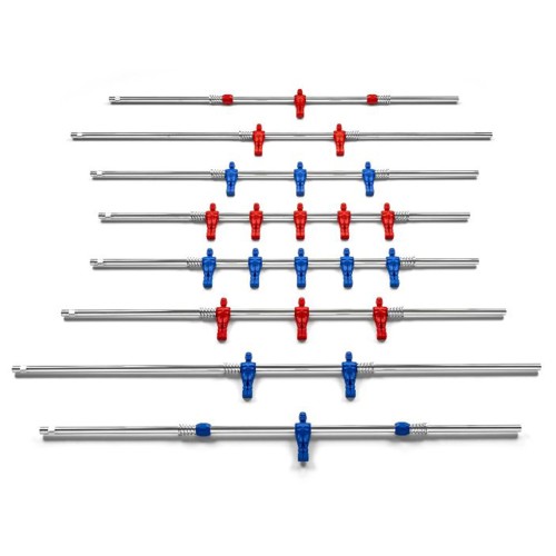 Football table spare parts - Complete Set Of Pass-through Rods For Internal Table Football