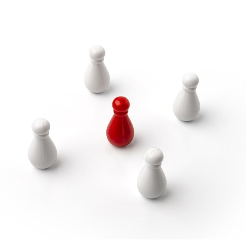 Billiard spare parts - Set Of Printed Plastic Skittles Height 18mm