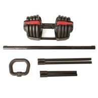 3 In 1 Adjustable Set Consisting Of Dumbbell/barbell/2 Kettlebells