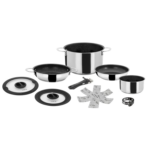 Pots and Pans - Set Of Pots Academy Ng 7+1 Ø 22cm