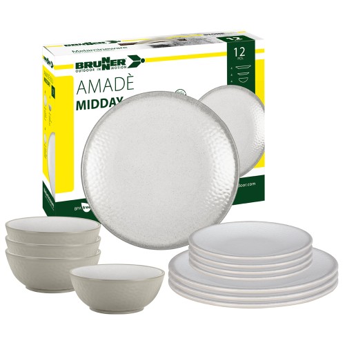 Tableware set - Midday Amadè Melamine Tableware Set 12 Pieces
