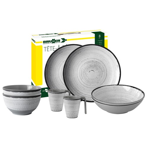 Tableware set - Tivoli Tête-à-tête Melamine Tableware Set 8pcs