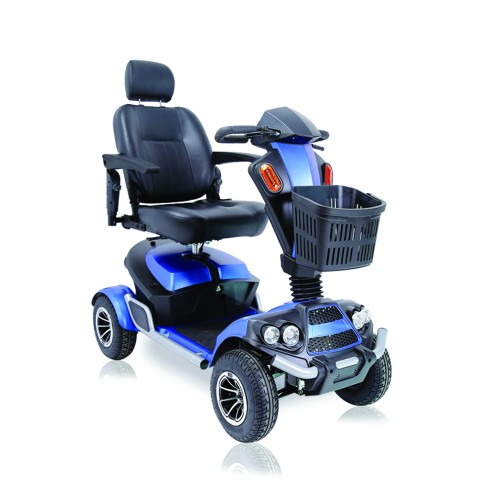 Scooters for the disabled - Electric 4-wheel 240 Electric Scooter For Disabled Elderly With Lights And Basket