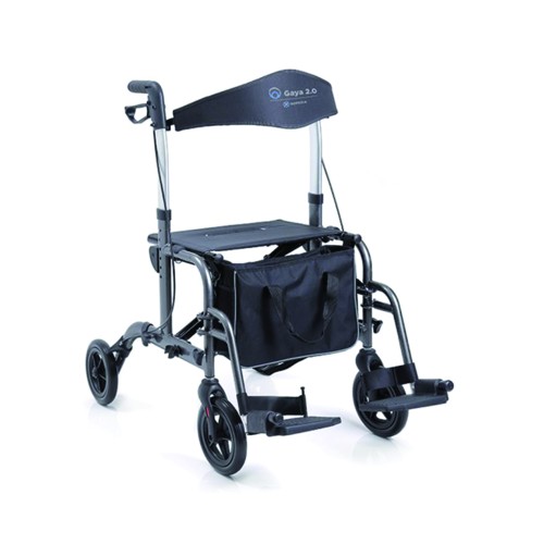 Deambulatori Rollator - Deambulatore Rollator Pieghevole Gaya 2.0 Girello Per Anziani Disabili 4 Ruote