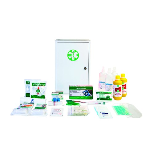 Boxes and Cabinets - Complete Metal First Aid Cabinet 102/m