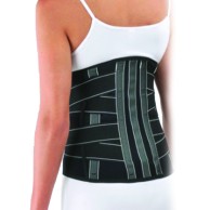 Lumbar Band Corset Orthopedic Brace In-cross Black H 27cm Lumbago