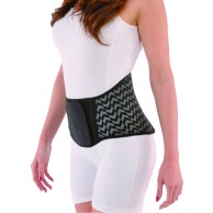 Lumbar Band Corset Brace Fashion Glam Black/black H 25cm Women