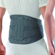 Lumbar Band Orthopedic Corset Double Skin 2s H 24cm Grey