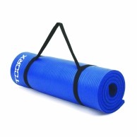 Fitness Mat With Blue Carry Handle