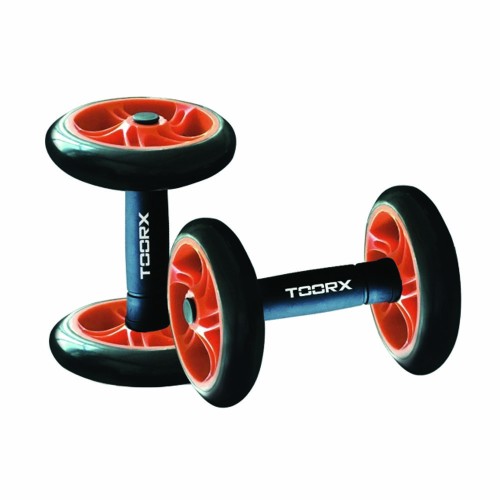 Pilates Fitness Equipment - Pair Of Dumbbells With Wheels For Abs