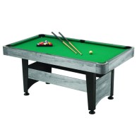 Chicago 4 Gray Oak Pool Table With Mdf Game Top