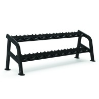 Round Dumbbell Rack 10 Pairs 242.2x66x94cm