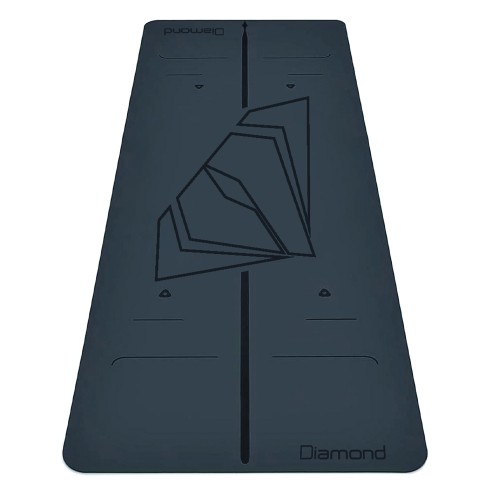 Floor mats - Fitness And Yoga Mat In Pu 183x68x0.5cm Black