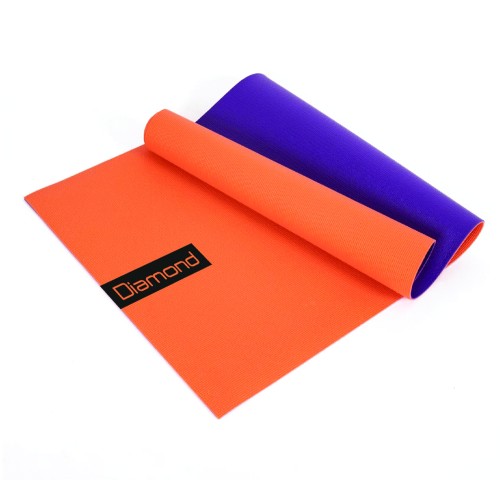 Floor mats - Pvc Yoga Mat 173x60x0.6cm Two-tone Orange/purple