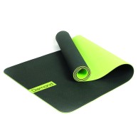 Tpe Yoga Mat 183x60x0.6cm Two-tone Apple Green/black   