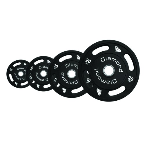 Discs - Multi-grip Olympic Disc Covered In Tpu, Hole Diameter 50mm