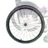 24 And 36 Spoke Pneumatic Rear Wheels For Atmos Wheelchair