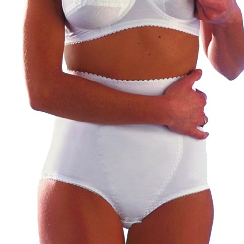 Sheaths - Cotton Lady Short White Containment Sheath With Bust Lifting Band
