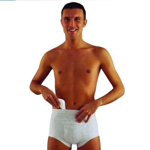 Hernia briefs and belts - High Waist Inguinal Hernia Support Briefs Grey