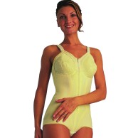 Cotton Confort Body Shaper With Zip C Cup Champagne