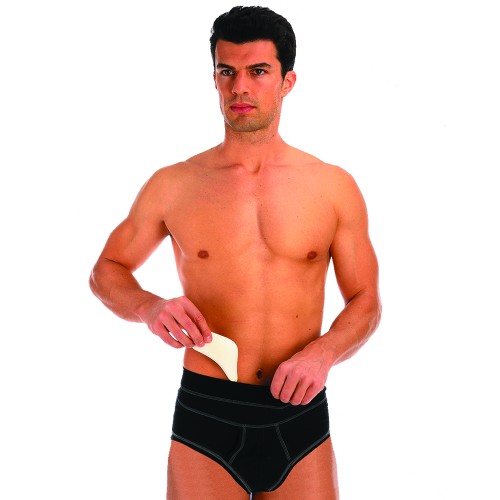Hernia briefs and belts - High Waist Inguinal Hernia Support Briefs Black