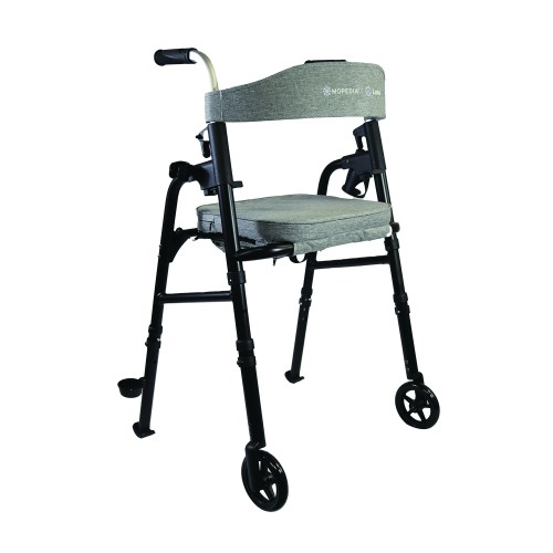 Rollator Walkers - Luna Folding Rollator Walker For Elderly With Backrest