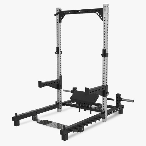 Multifunction Stations - Half Rack With Hip Thrust Station