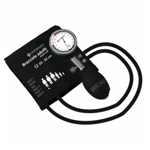 Medical - Aneroid Sphygmomanometer Black Color 2 Tube System