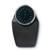 760/n Mechanical Floor Scale, White, Black Mat