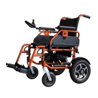 Enjoy Folding Electric Wheelchair For Disabled People, Orange