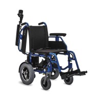 Enjoy Folding Electric Wheelchair For The Disabled, Blue