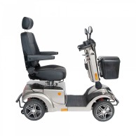 Ares 4-wheel Electric Scooter For The Disabled And Elderly, Grey, With Front Basket