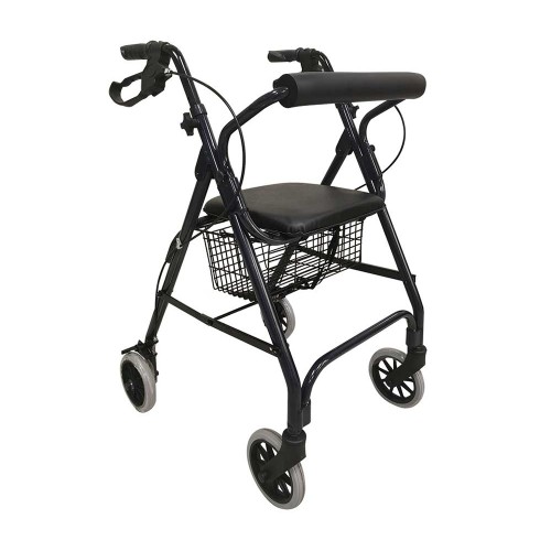 Rollator Walkers - Mini Montreal Folding Rollator Walker With Brakes