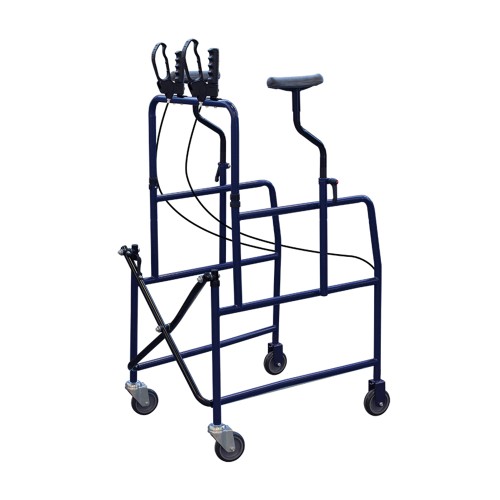 Rollator Walkers - Ad-65 Folding Axillary Rollator Walker With Brakes