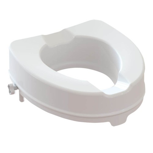 Risers for toilet bowls - Anatomical Toilet Seat Raiser With Side Fixings H 10cm