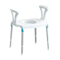 Comfortable Shower And Toilet Stool With Armrests For The Disabled And Elderly