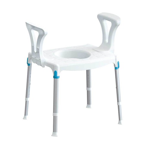 Toilet and shower chairs - Comfortable Shower And Toilet Stool With Armrests For The Disabled And Elderly