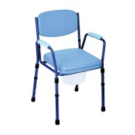 Comfortable Toilet Chair With Adjustable Height And Removable Legs 