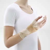 Beige Manutrain Left Wrist Brace For Tendonitis
