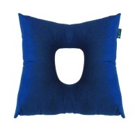 Anti-decubitus Cushion With Central Hole In Silicone Hollow Fibre