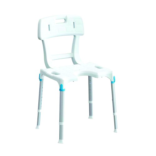 Bath and shower chairs - Height-adjustable Lux Hygienic Shower Chair