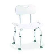 Shower Chair With Aluminum Backrest